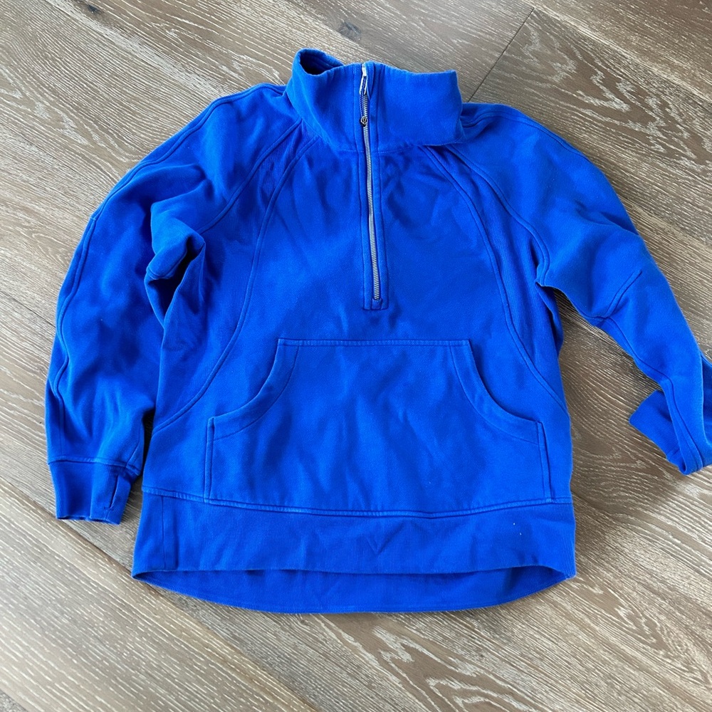 Lululemon Oversized Scuba Blue Turtleneck Sweater